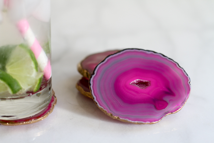 DIY Agate Coasters