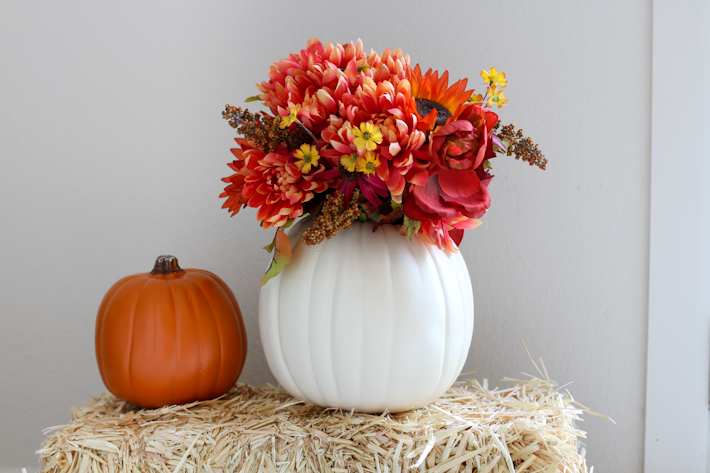 pumpkin flower arrangements || joyfully so