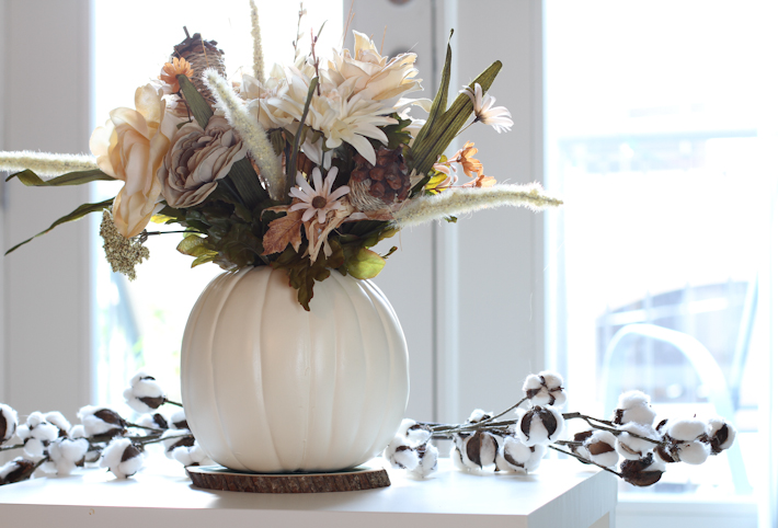 pumpkin flower arrangements || joyfully so