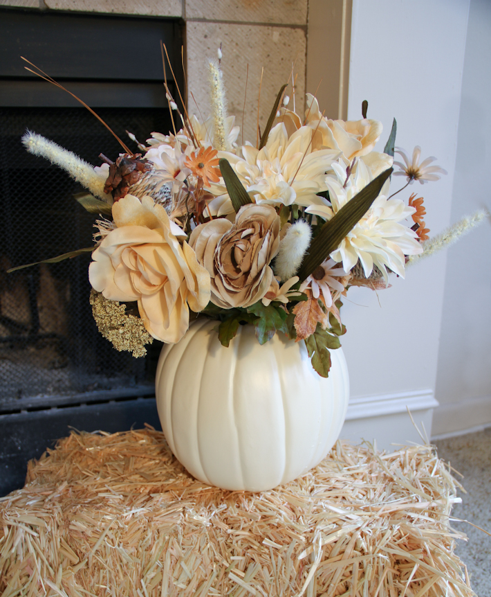 pumpkin flower arrangements || joyfully so