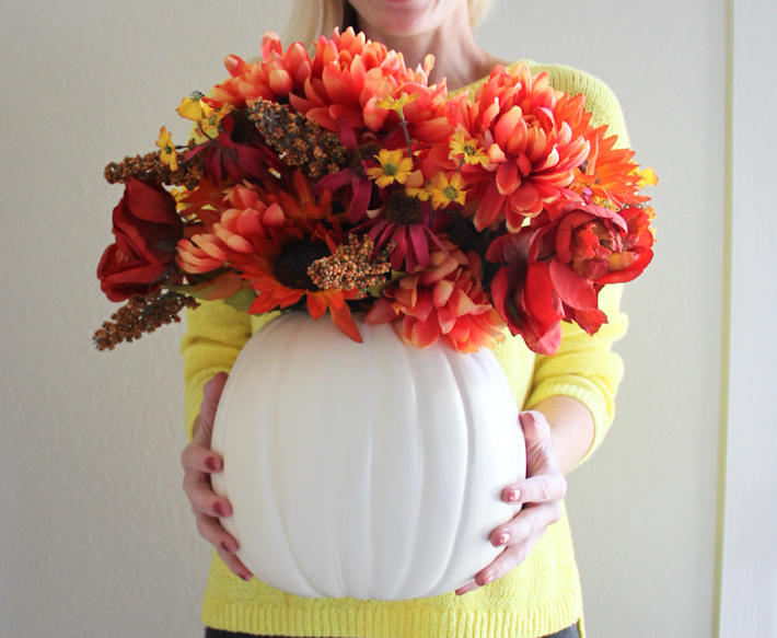 pumpkin flower arrangements || joyfully so