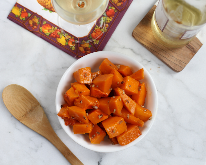 Maple-Pecan Roasted Butternut Squash || Joyfully So