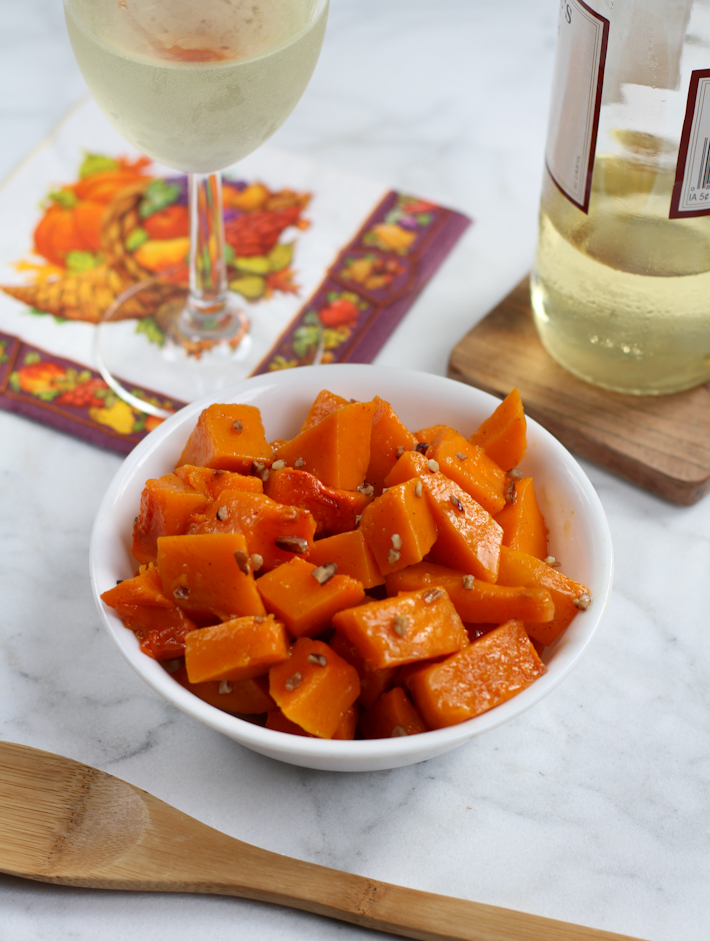 Maple-Pecan Roasted Butternut Squash || Joyfully So