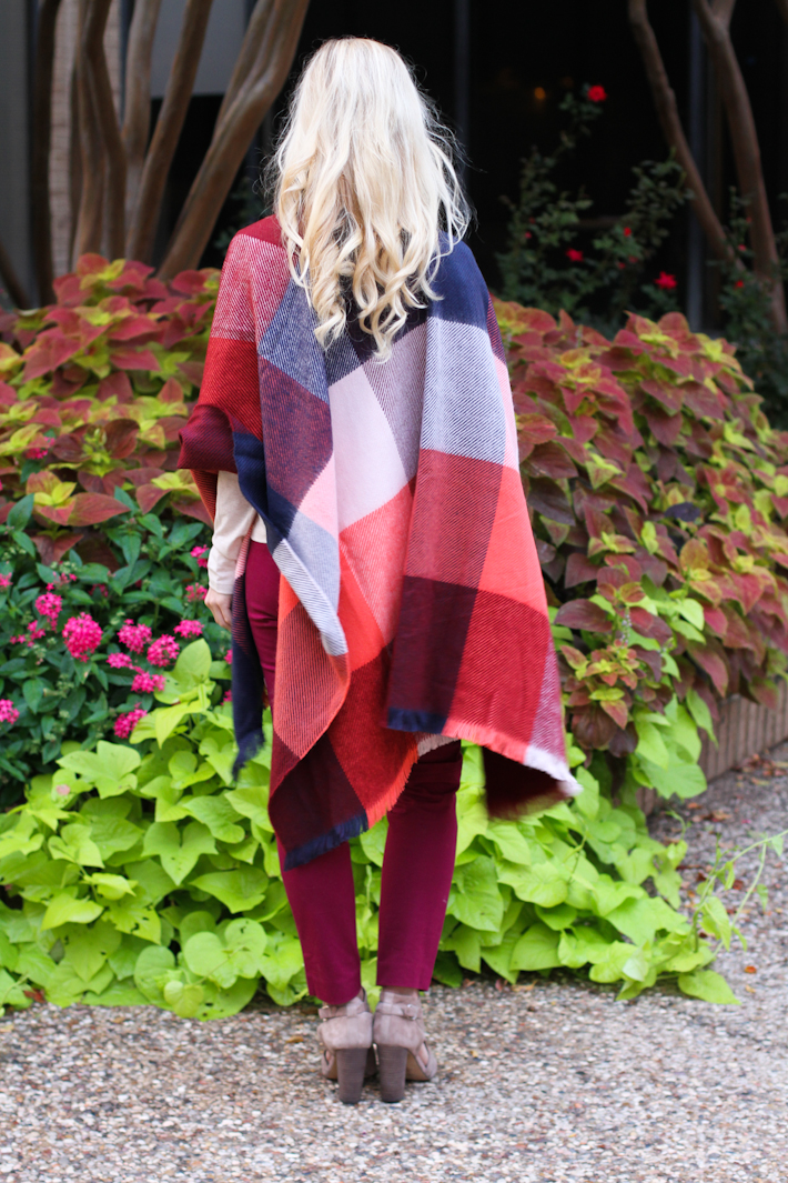 Plaid Poncho || joyfully so