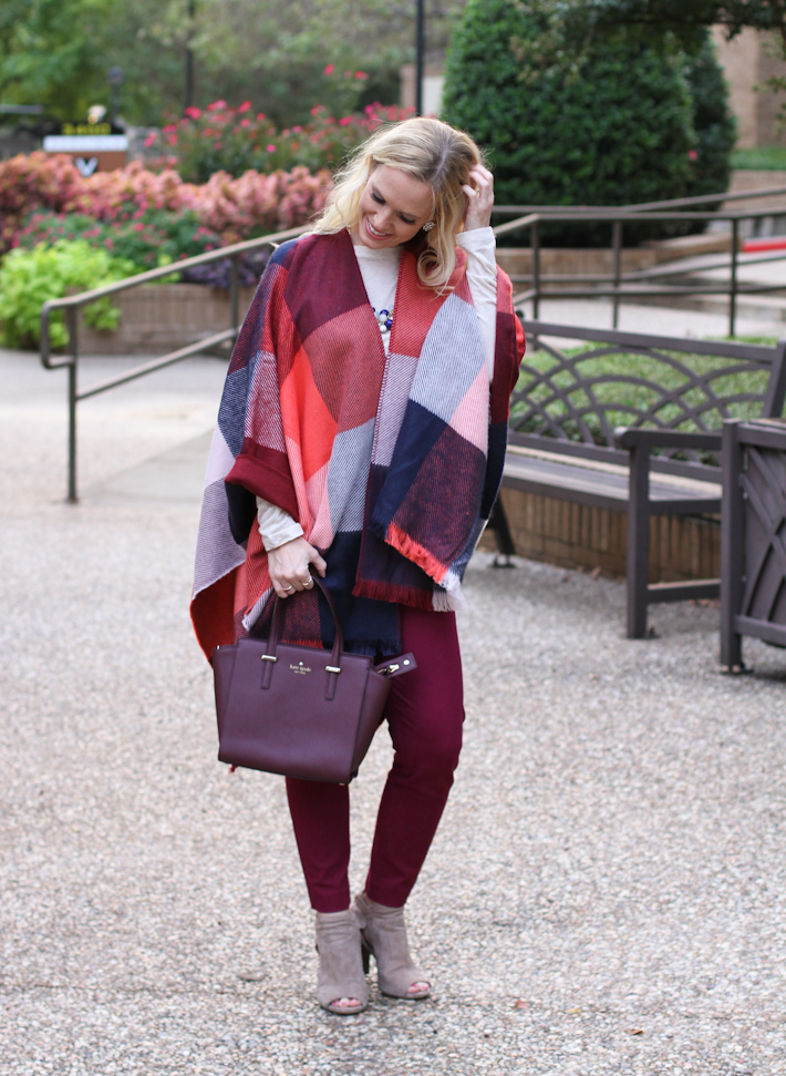 Plaid Poncho || joyfully so