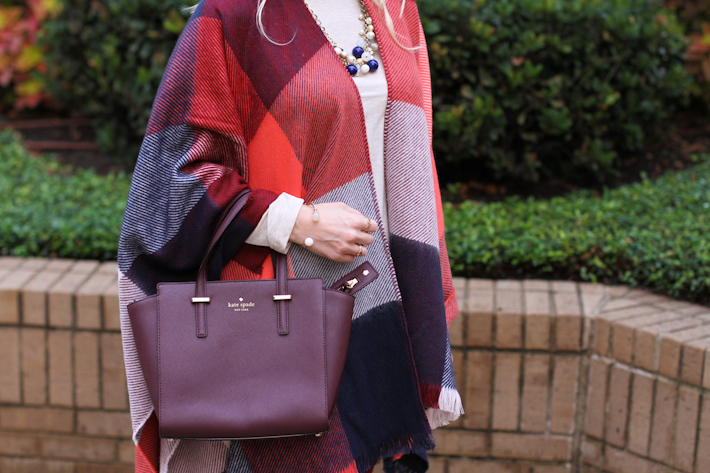 Plaid Poncho || joyfully so