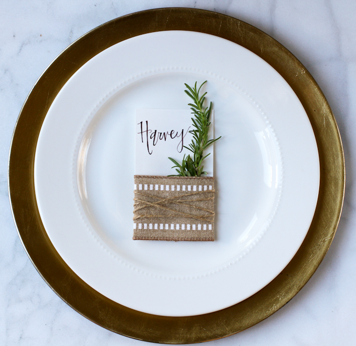 Easy Rustic Place Cards || Joyfully So