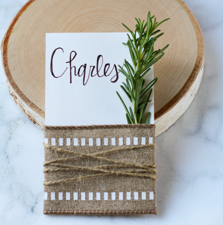 Easy Rustic Place Cards || Joyfully So