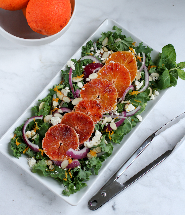 Kale and blood orange salad || Joyfully So