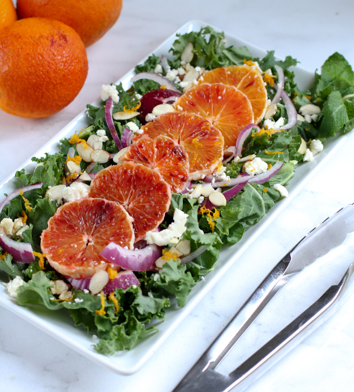Kale and blood orange salad || Joyfully So