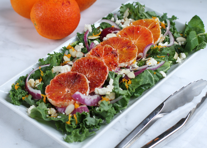 Kale and blood orange salad || Joyfully So