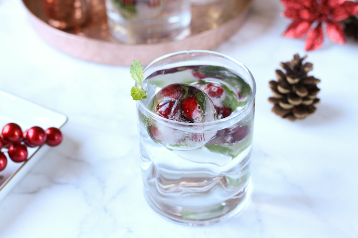 DIY holiday ice cubes || joyfully so