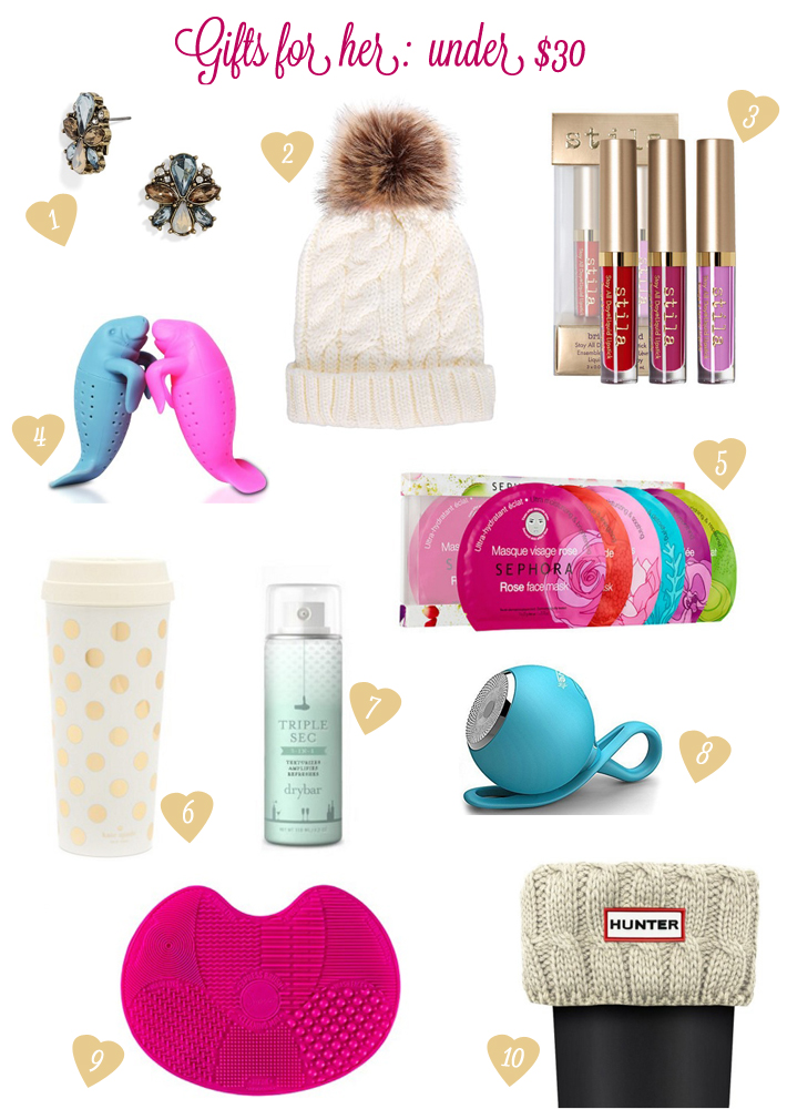 gifts for her under $30