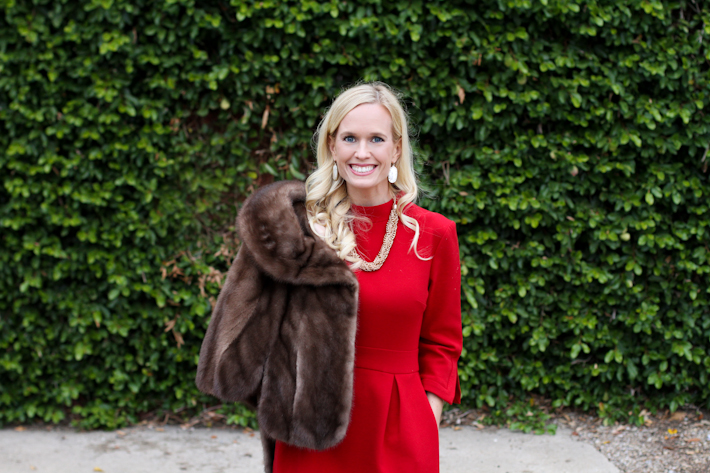 Red Holiday Dress || joyfully so