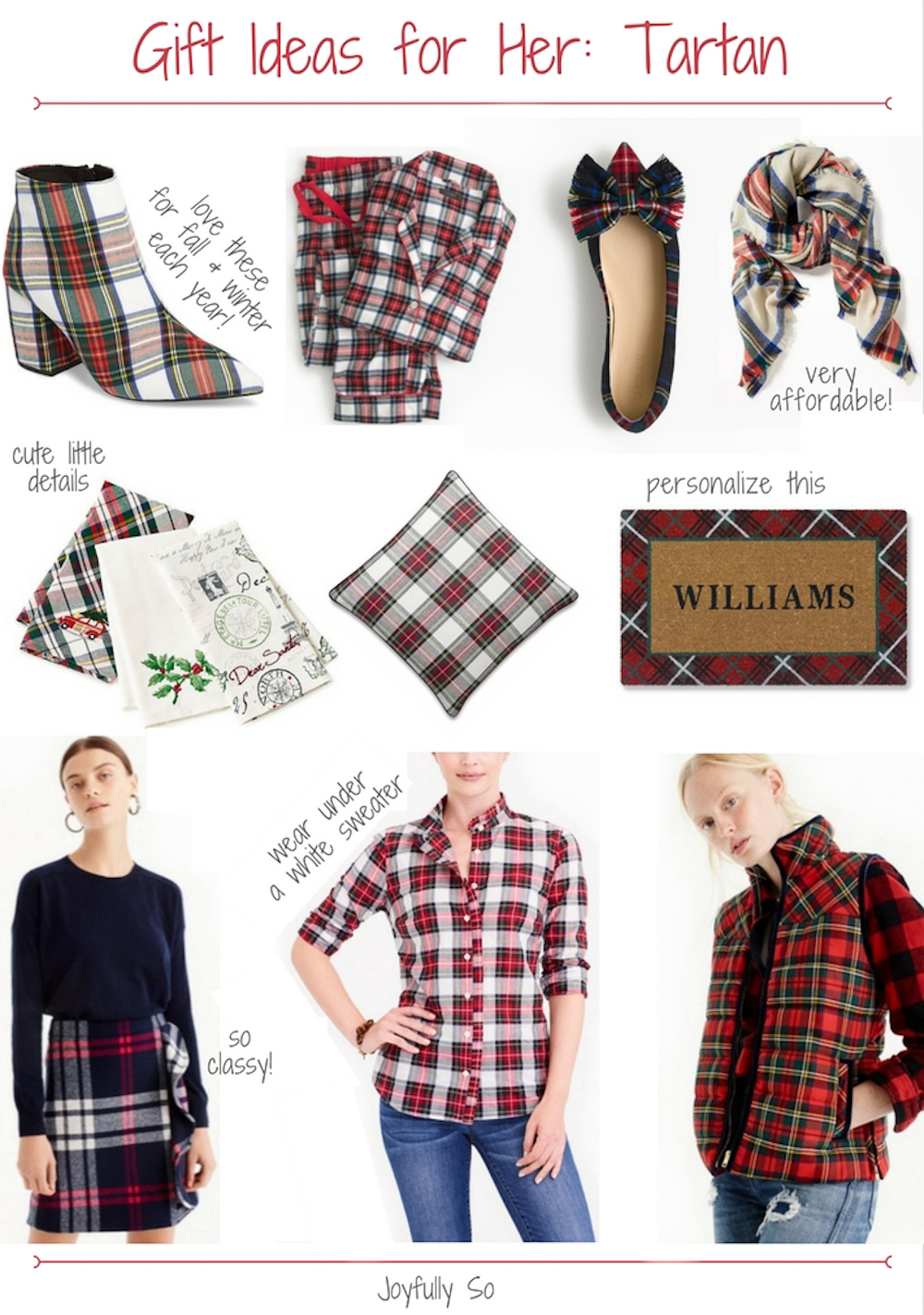 gift ideas for her tartan