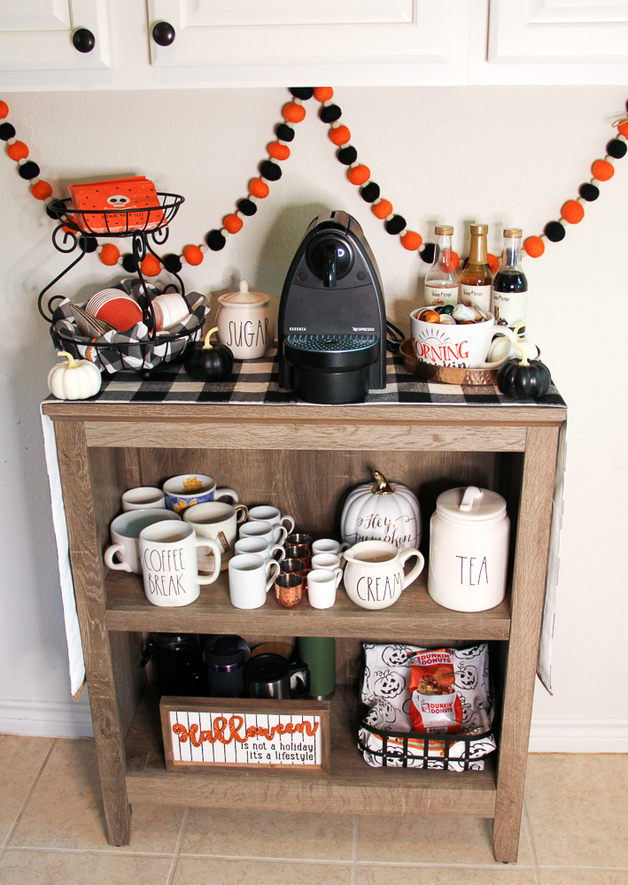 Tips for creating a DIY Halloween Coffee Bar for home!