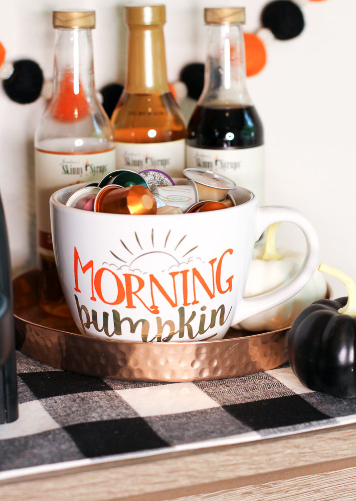 Tips for creating a DIY Halloween Coffee Bar for home!