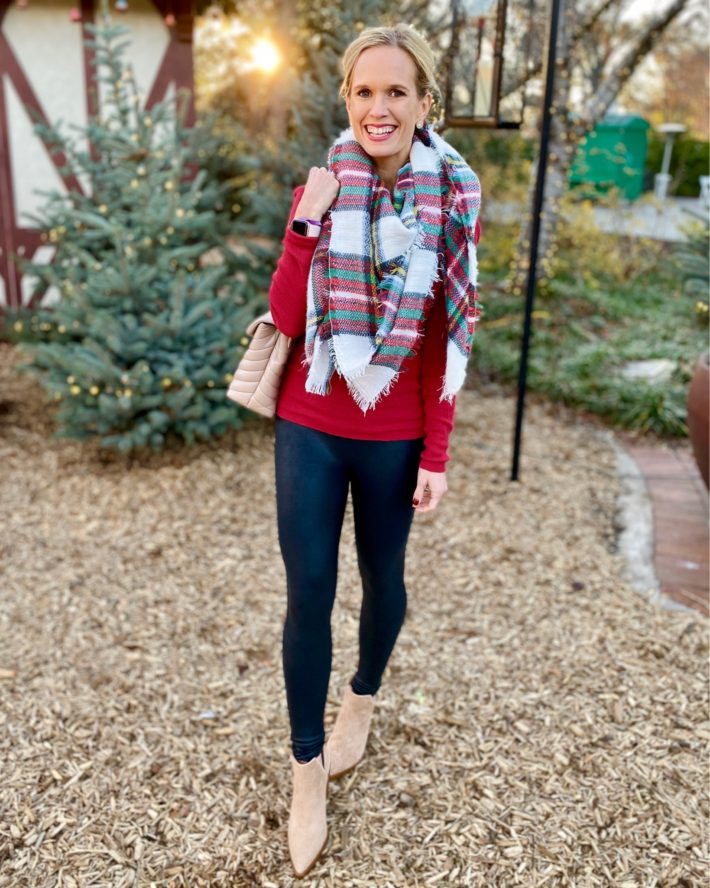 Favorite Christmas blanket scarf that is under $10! 