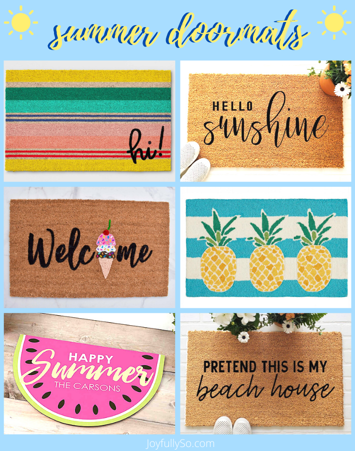 summer doormats | front porch updates