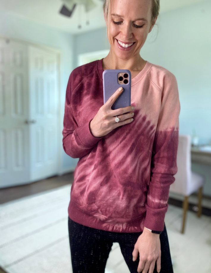 Affordable tie dye styles | pink tie dye sweatshirt