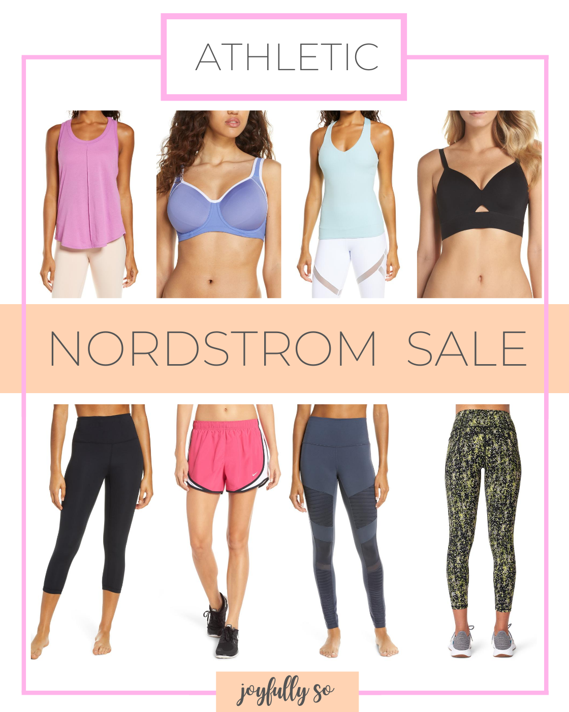 Favorite athletic and athleisure finds in the Nordstrom Sale! To celebrate the NSale and the new website layout on Joyfully So, there is a Tory Burch giveaway! Let’s get to the Women’s Nordstrom Anniversary Sale 2020 Shopping Guide!