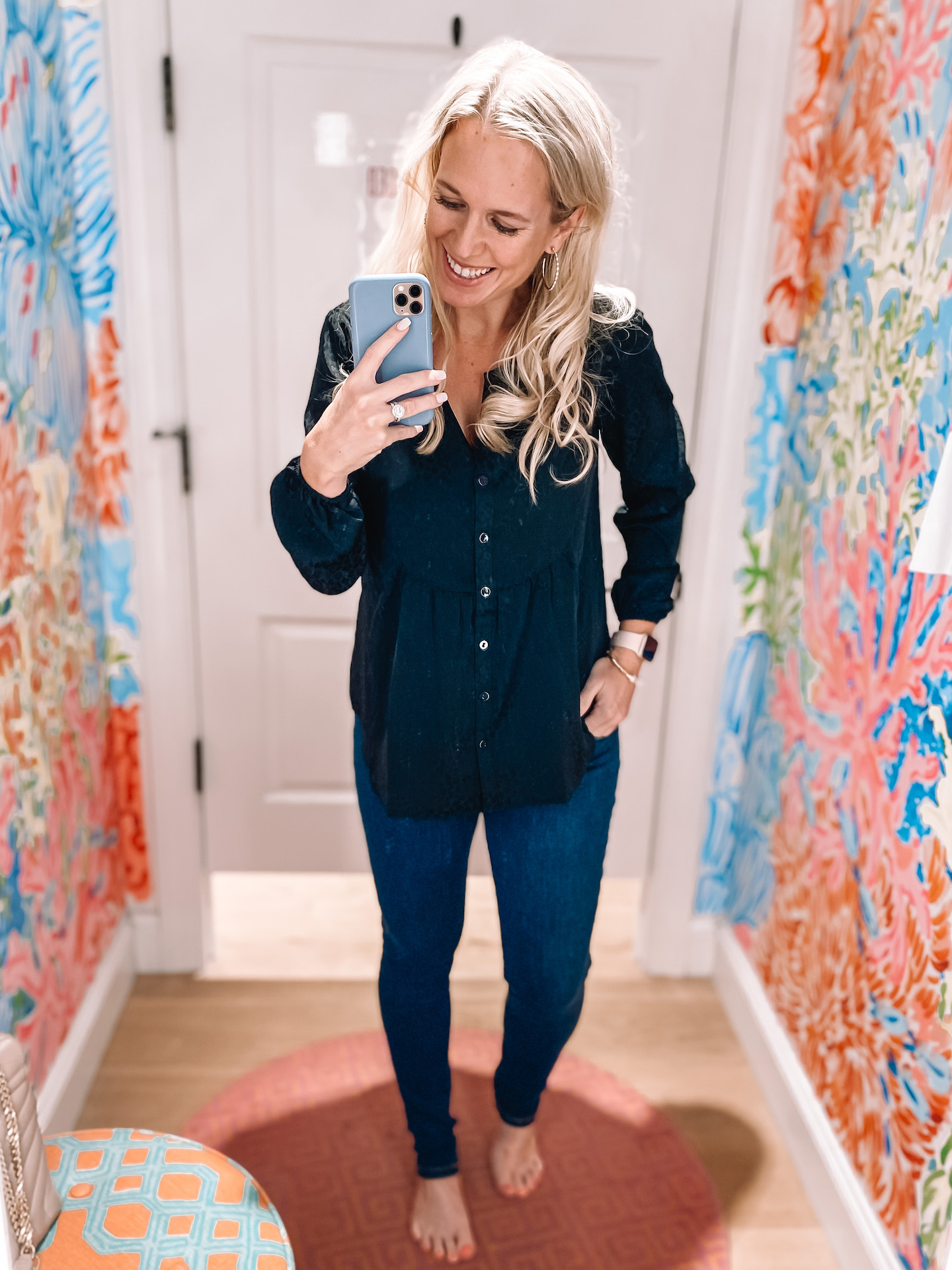 Lilly Pulitzer 2021 Fall Try-On Guide Hensley top
