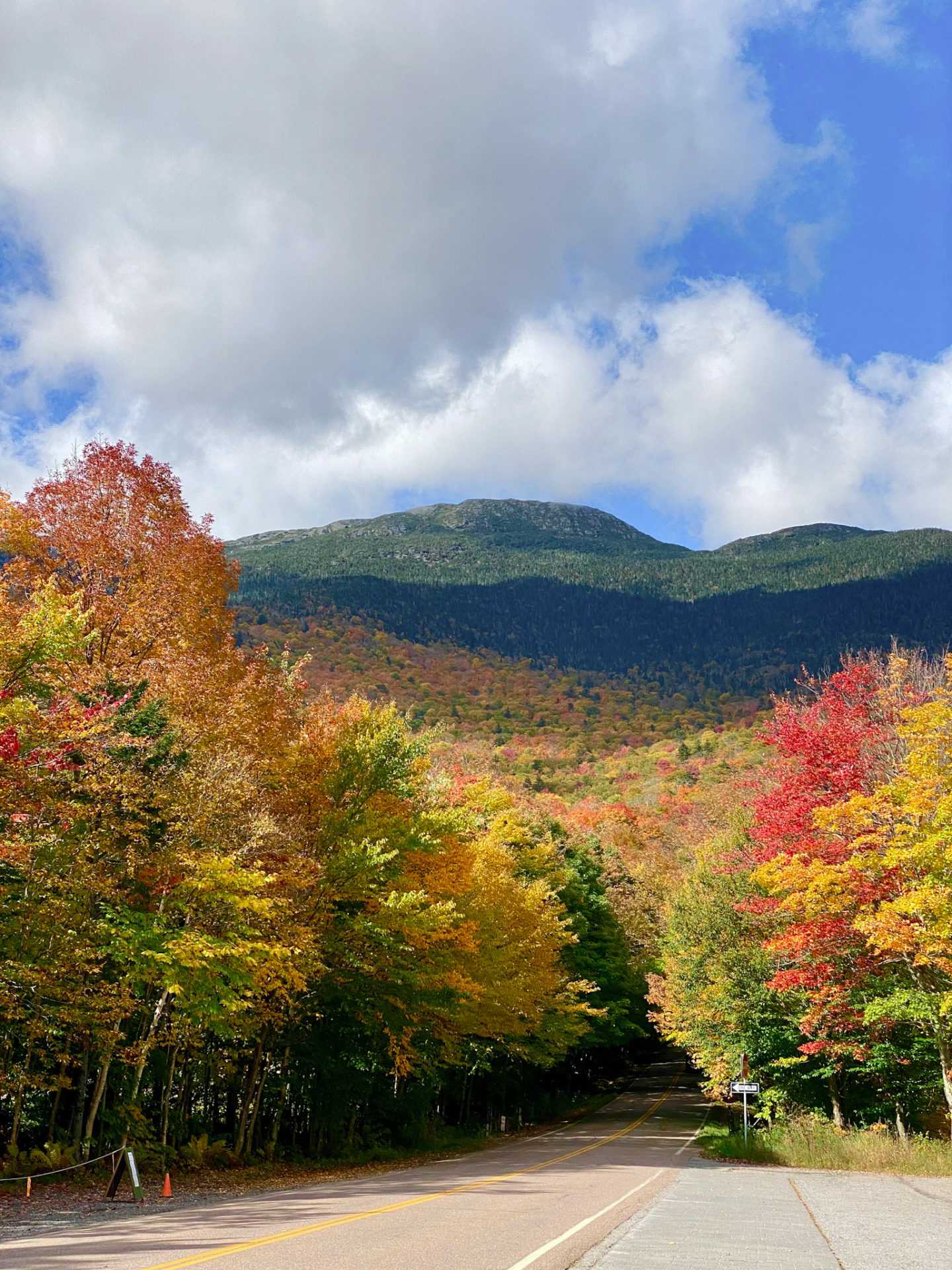 Fall foliage in Stowe, VT