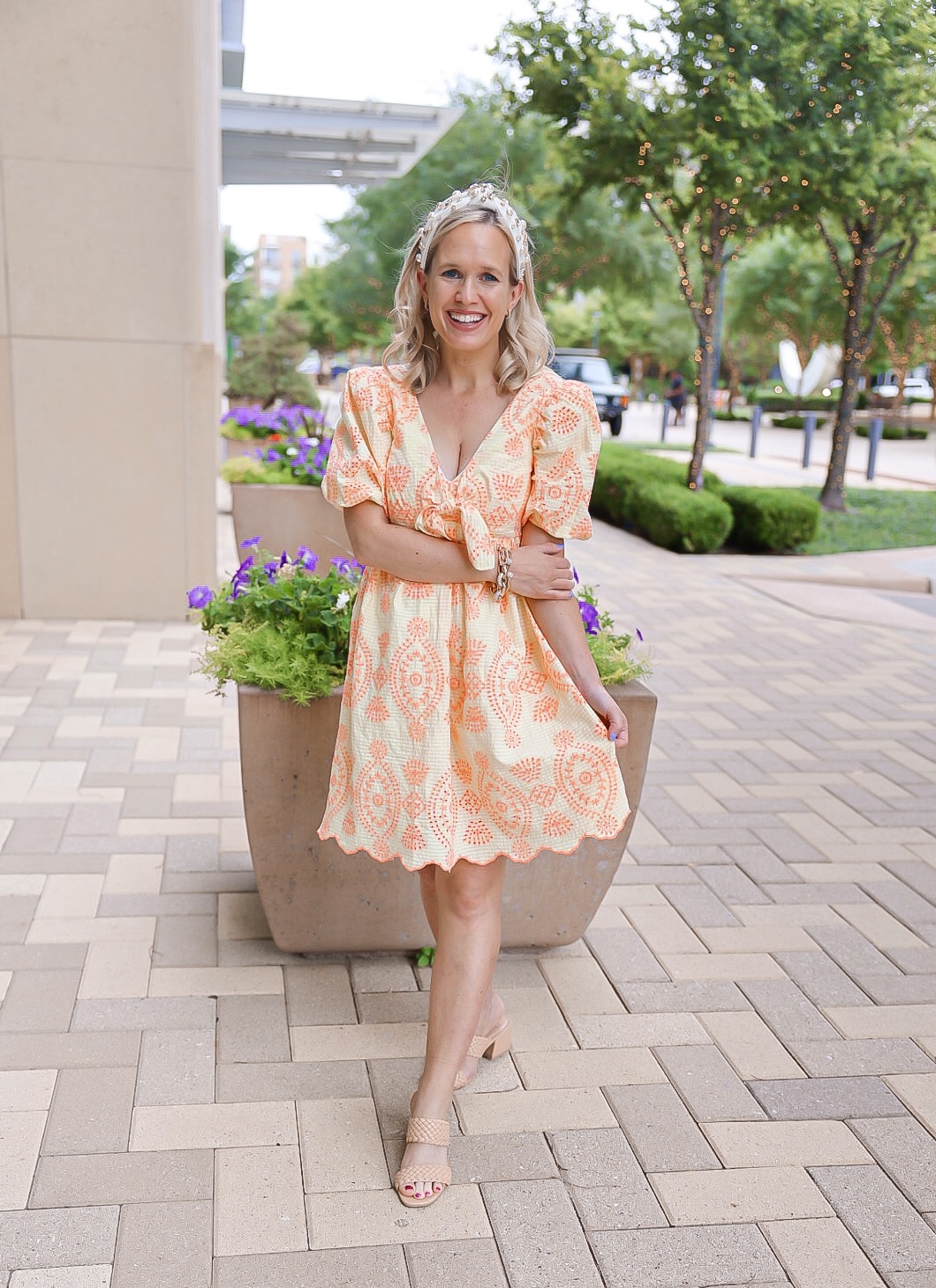 lilly pulitzer dress with brianna cannon headband