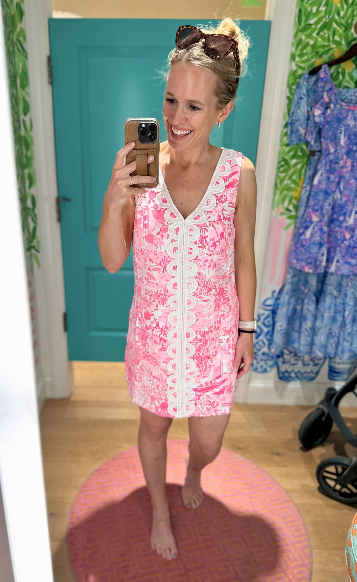 pink sundress from lilly pulitzer