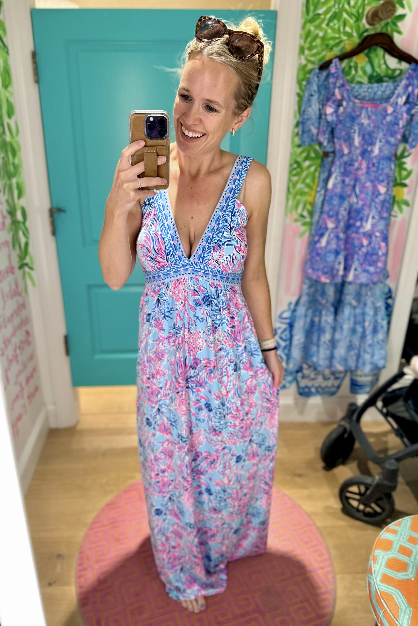summer styles and try on, maxi dress