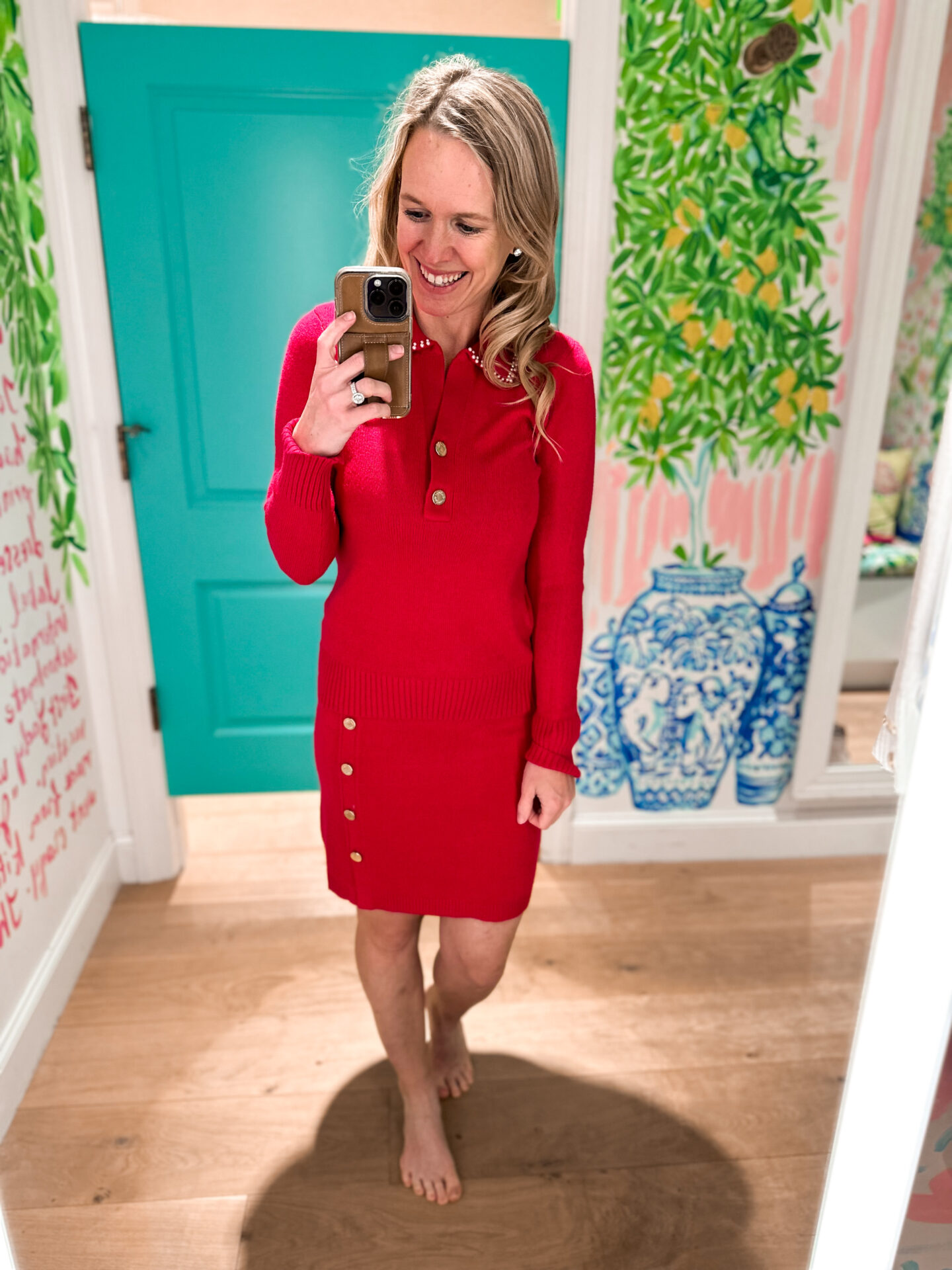 Lilly Pulitzer Sale | Lilly Pulitzer After Party Sale Details | Red sweater dress from Lilly