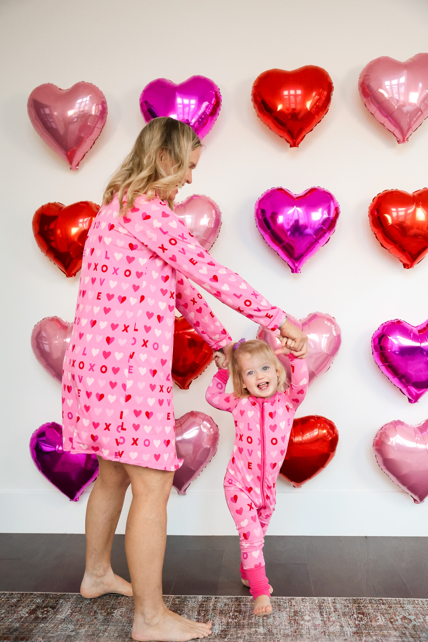 Valentine's Day Photo Wall | Mother and Daughter photos