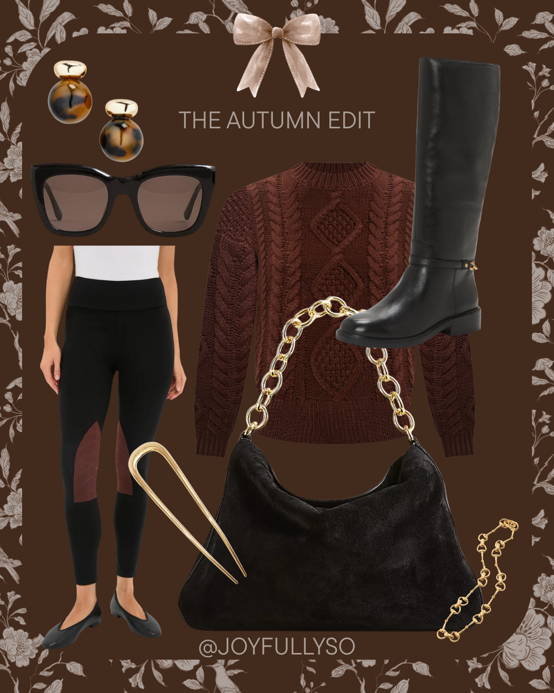 Riding pants and boots outfit | Whether you’re looking for fall outfit ideas for family photos, weekends, or polished everyday looks, these collages will give inspiration! 