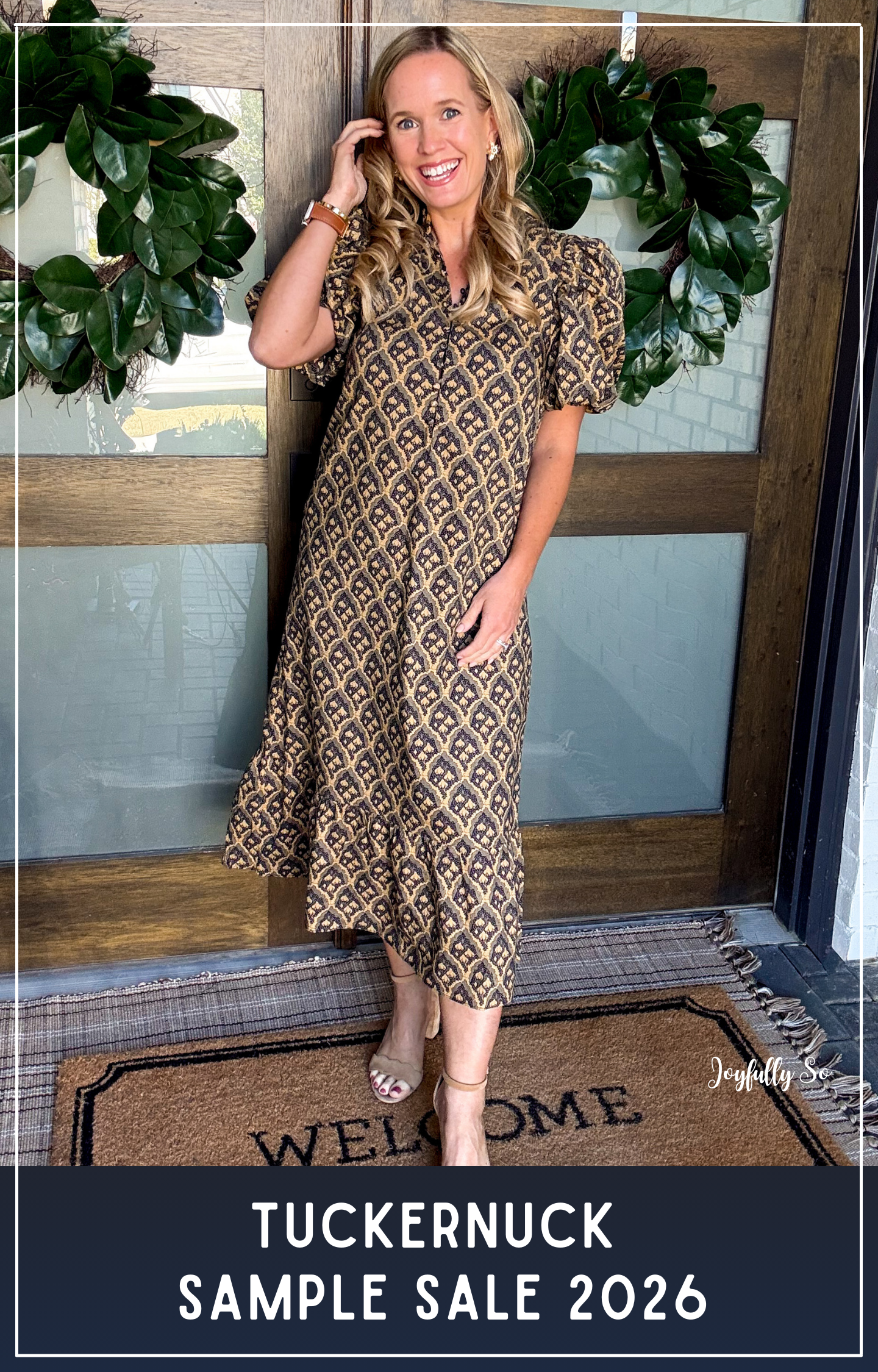 Tuckernuck Sample Sale 2026 featuring discounted women’s clothing, preppy dresses, classic jackets, and elevated wardrobe staples